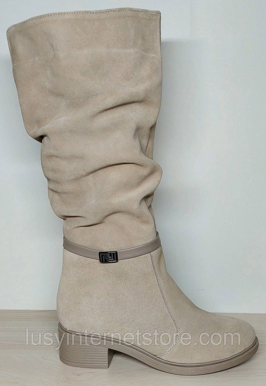 Чоботи жіночі замшеві зимові від виробника ЛОН25-34-2, фото 1