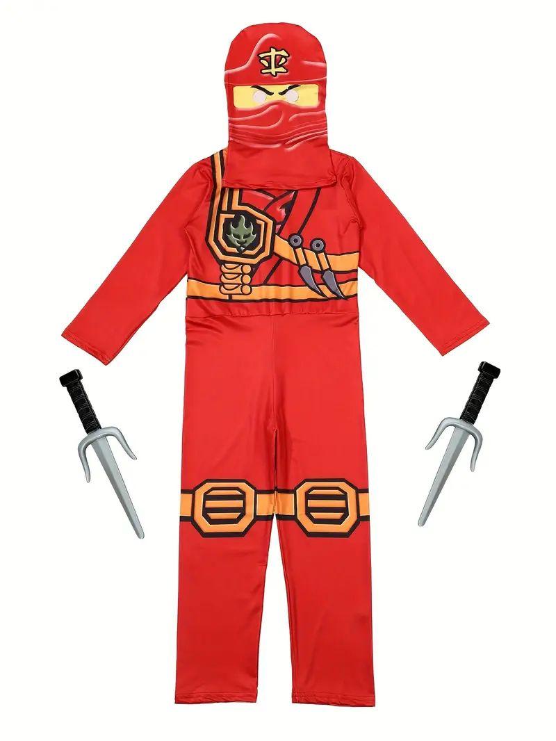 Дитячий костюм Ніндзя. Костюм Ніндзі Червоний, фото 1