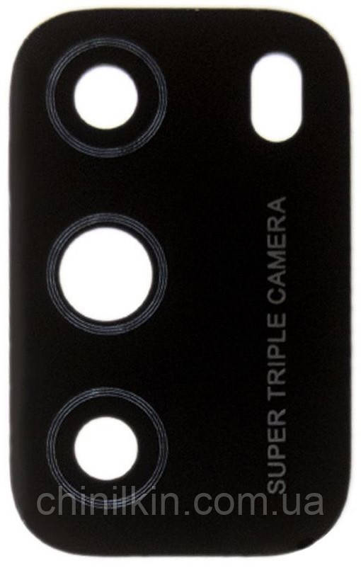 Скло камери для Xiaomi Poco M3 Black, фото 1