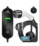Зарядний пристрій для електромобіля Type 2, 5-метровий кабель, швидке заряджання 3.6 кВт.