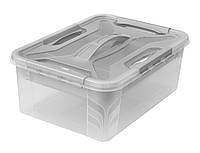 Контейнер універсальний із вкладишем 10 літрів сірий 37x27x13.8 см (Полімерпобут) (для листів А4)