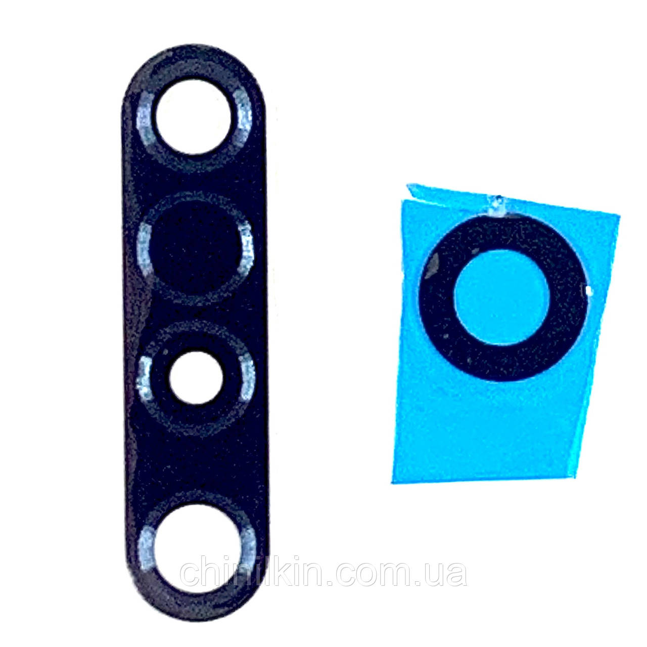 Скло камери для Motorola G8 Plus (XT2019) (комплект) Black, фото 1