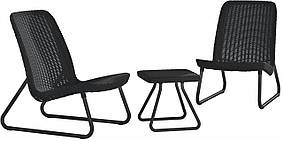 Комплект садових меблів Keter Rio patio set, графіт