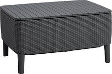 Комплект садових меблів Keter Salemo set, графіт, фото 3