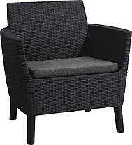 Комплект садових меблів Keter Salemo set, графіт, фото 4