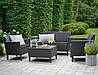 Комплект садових меблів Keter Salemo set, графіт, фото 6