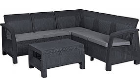 Комплект садових меблів Keter Bahamas Relax, графіт - прохолодний сірий