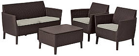 Комплект садових меблів Keter Salemo set, коричневий