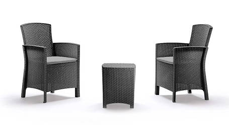 Набір садових меблів BICA Lido terrace, графіт, фото 1