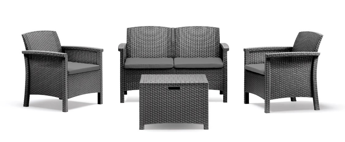 Набір садових меблів BICA Venezia 2, графіт