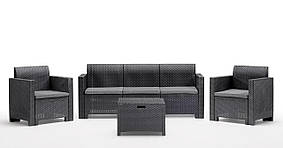 Набір садових меблів BICA Nebraska 3, графіт