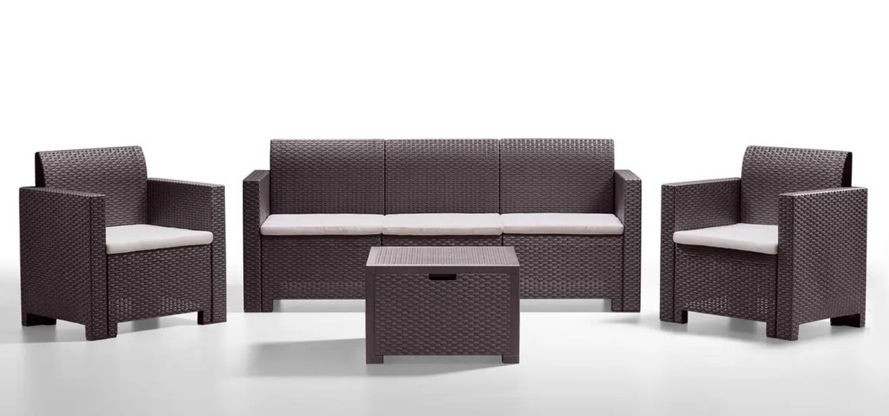 Набір садових меблів BICA Nebraska 3, коричневий