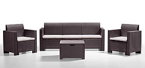 Набір садових меблів BICA Nebraska 3, коричневий