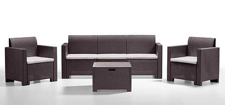 Набір садових меблів BICA Nebraska 3, коричневий, фото 1