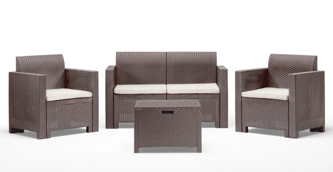 Набір садових меблів BICA Nebraska 2, сіро-бежевий