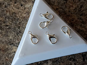 Замочок карабін 10мм*5мм, срібло