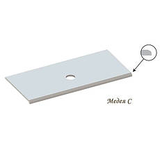 Стільниця «Медея» 1500/550 Чорний А200 глянець