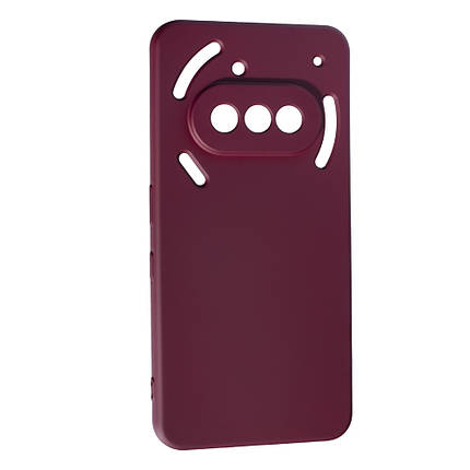 Силіконовий чохол Case SMTT (AA) для Nothing Phone 3A Bordo, фото 1