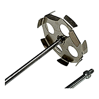 Міксер-насадка для будівельних сумішей дискова 150×600 мм, М10