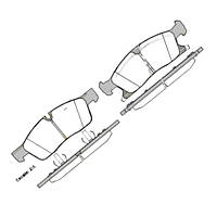 Колодки дискові Jeep Grand Cherokee IV 10- ()