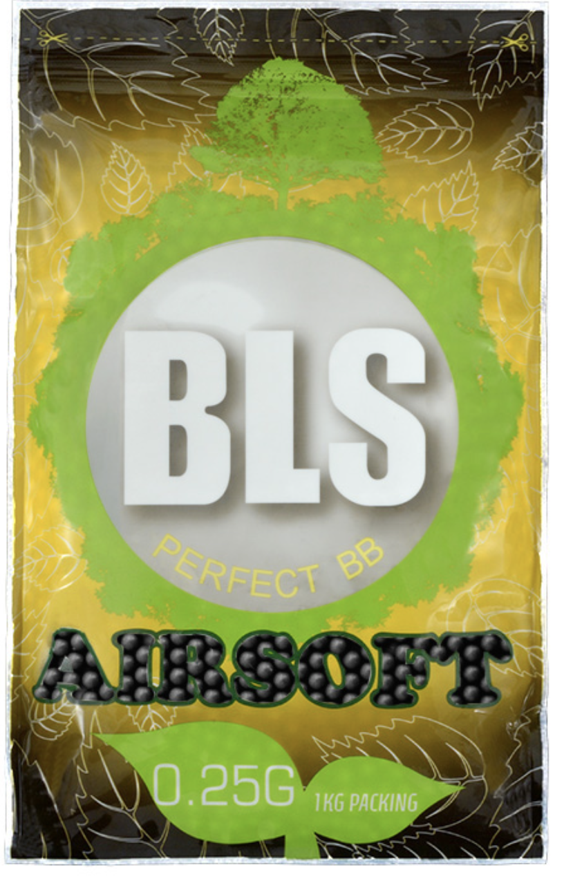 Страйкбольні кулі Perfect BB BIO kulki 0,25g Black - 1 kg [BLS], фото 1