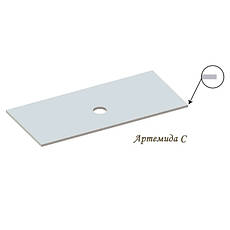 Стільниця «Артеміда» 1200/550 Чорний А200 глянець