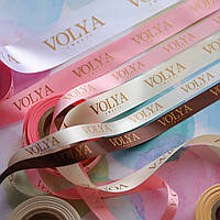 Сатинова стрічка з логотипом (термотрансферний друк в один колір)