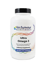 Ultra Omega-3 Fish Oil (120 soft gels) Ультра Омега-3, 120 желатинових капсул, строк до 11/2026