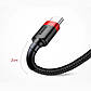 USB кабель із роз'ємом Type-C Baseus Cafule (2A, 3m) Black-Red, фото 9