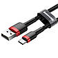 USB кабель із роз'ємом Type-C Baseus Cafule (2A, 3m) Black-Red, фото 5