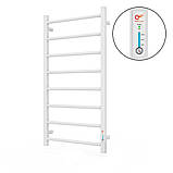 Електрична рушникосушка Flyme EF Alfa 800 R (терморегулятор + таймер) колір білий / права, фото 2