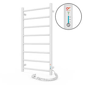 Рушникосушка електрична Flyme White EF 800R (терморегулятор, таймер) праве підключення