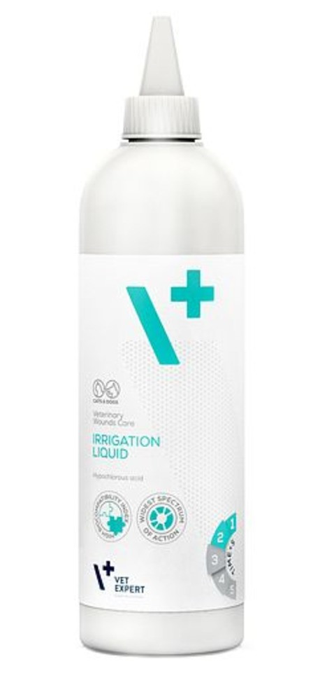 Irrigation Liquid VetExpert іригаційний розчин для догляду за ранами собак, котів і дрібних тварин, 500 мл, фото 1