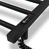 Рушникосушка електрична Flyme White EF 800L (терморегулятор, таймер) ліве підключення, фото 8