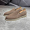 Лофери, туфлі чоловічі бежеві замшеві (натуральна замша) для чоловіків на весну осінь, розміри 40-45, фото 2