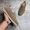 Лофери, туфлі чоловічі бежеві замшеві (натуральна замша) для чоловіків на весну осінь, розміри 40-45, фото 5
