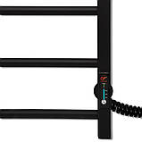 Електрична рушникосушка Flyme EF Alfa 800 R (терморегулятор + таймер) колір чорний / права, фото 8