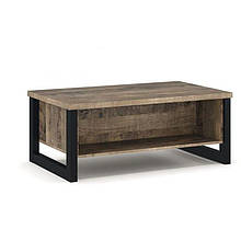 Стіл кофейний журнальний у вітальню Емілі Дуб колоніальний/Чорний Мебель Сервіс