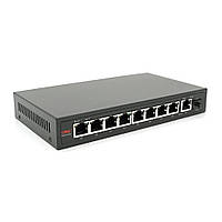 8мі портовий PoE Full Gigabit комутатор ONV-POE33108PFG, 8xPoe1000Мбіт + 1х1000 Мбіт + 1xSFP 1000Мбіт, до 250м, IEEE802.3af/at,