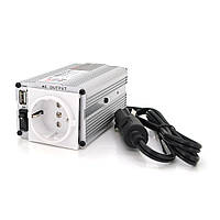 Інвертор напруги MSI-15012 ((150W)), 12/220V, approximated, 1Shuko, USB, клеми + затискачі, Box, Q24