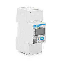 Однофазний електронний лічильник CHINT DDSU666-220V-5-80A однофазний (з комунікацією) на DIN-рейку, 220V, 80A, LCD, 98*36*65mm