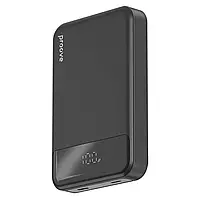 Портативна батарея павербанк Proove Hoodman Magnetic (Type-C) 20W 10000mAh, бездротова зарядка, чорний, PBH120010001