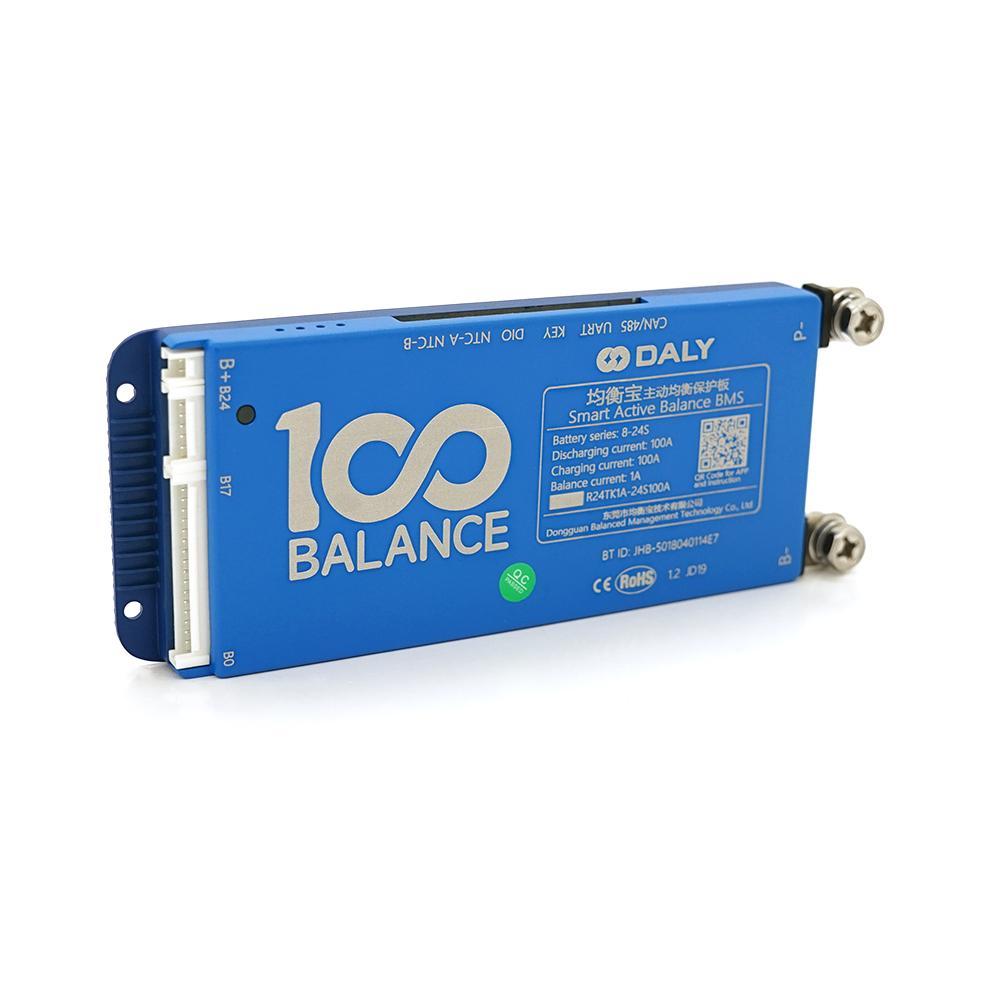 Universal BMS smart плата DaLy LiFePO4 8-24S 100A з Bluetooth + CAN + активний балансир 1A