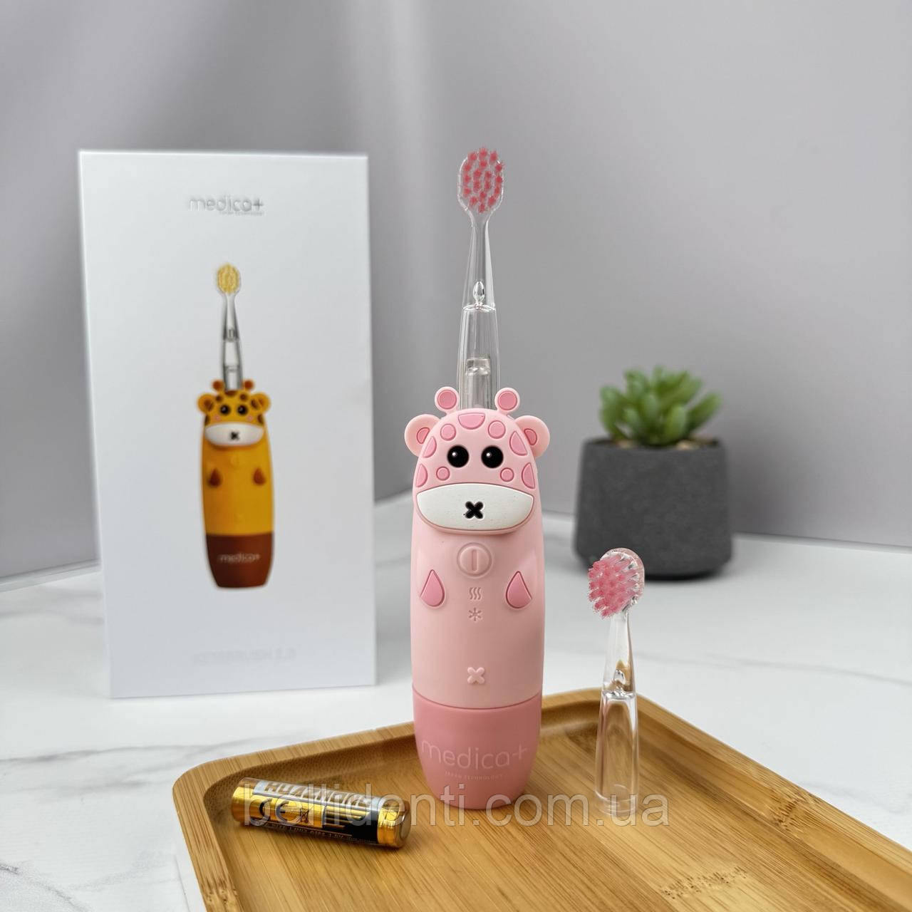 Дитяча звукова зубна щітка Medica+ KidsBrush 2.0 Pink (від 2 до 12 років)