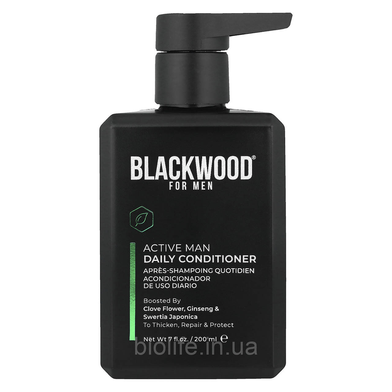 Blackwood For Men, Active Man, кондиціонер для щоденного використання, гвоздика, женьшень і японська оригінал, фото 1