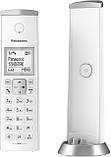 Дизайнерський бездротовий телефон Panasonic KX-TGK222 з автовідповідачем, блокуванням викликів та режимом «Не турбувати» — білий, фото 2