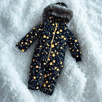 Зимовий комбінезон "Жовті зірки" 80см