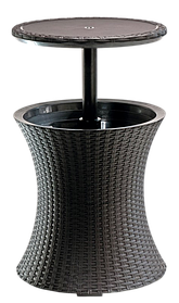 Стіл-бар пластиковий Keter Cool Bar Rattan, коричневий