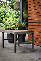 Стіл для саду пластиковий Keter Lyon, коричневий, фото 4