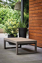 Стіл для саду пластиковий Keter Lyon, коричневий, фото 5